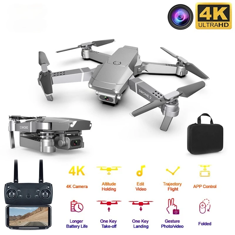 

E68 WIFI FPV Mini Drone With Wide Angle HD 4K 1080P Camera Height Hold Mode RC Foldable Quadcopter Dron Gift