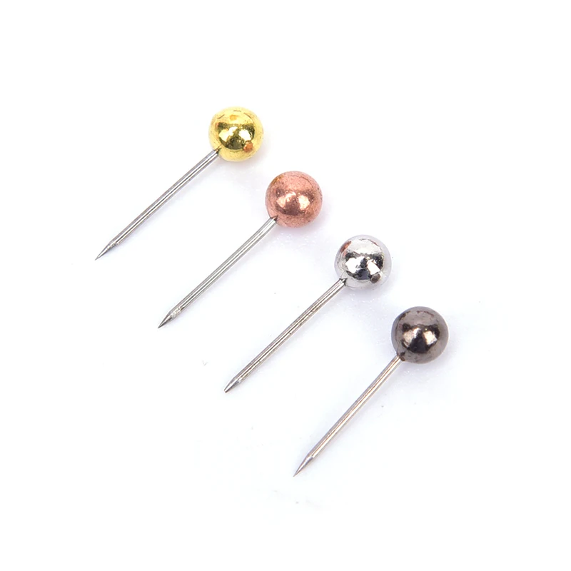 

200pcs/lot 16mm Gold Metal Ball Head Pins For Diy Jewelry Making Head pins Findings Dia 0.4mm Supplies