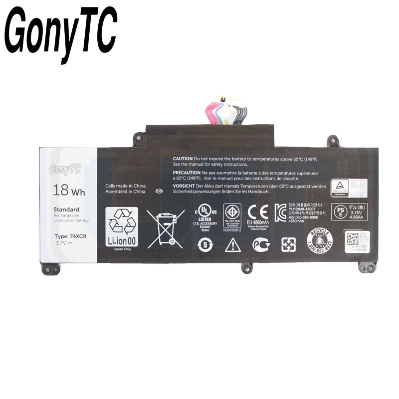 Фото 74XCR Новый аккумулятор для ноутбука Dell Venue 8 Pro 5830, планшет 3,7 В, 18 Втч №2