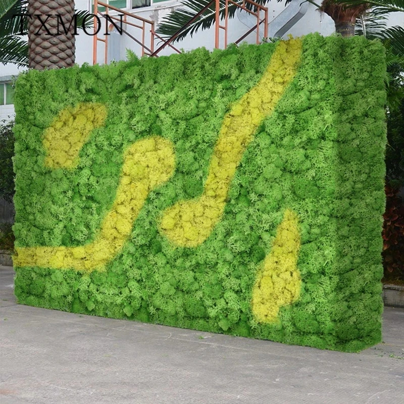 Искусственные зеленые растения вечный цветок Искусственный мох трава украшение