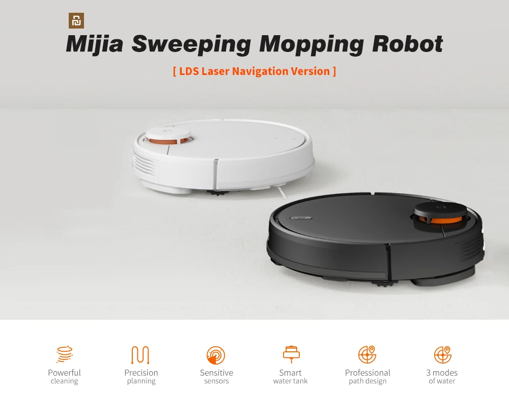 xiaomi mi jia STYJ02YM робот-пылесос-Швабра 2-в-1 пылесос 2 mi аспиратор 2100pa Wifi смарт-планируется чистой mi дома