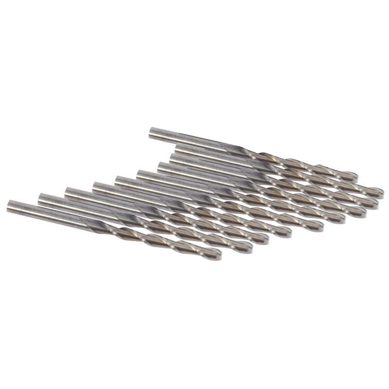 

10Pcs/Lot 3.175 x 32mm Carbide CNC Two Flute Spiral Bits for Cutting Router End Mill CUTTER Tool From