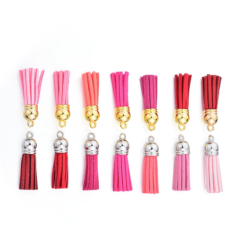 Кепка с кисточками из искусственной кожи 70 шт./лот 35 цветов 38 мм|Ювелирная