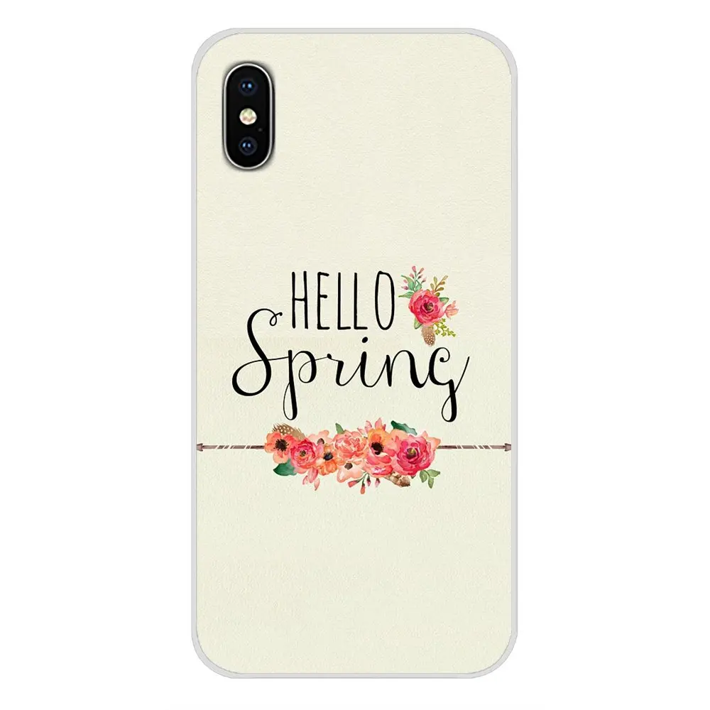 Чехлы для телефонов Xiaomi Redmi 4A S2 Note 3 3S 4 4X 5 Plus 6 7 6A Pro Pocophone F1 Hello Spring | Мобильные