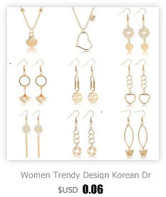 Women Trendy Design Korean Drop Earrings Fashion Gift For Lover Beach Earrings Female Women Handmade Wedding Jewelry