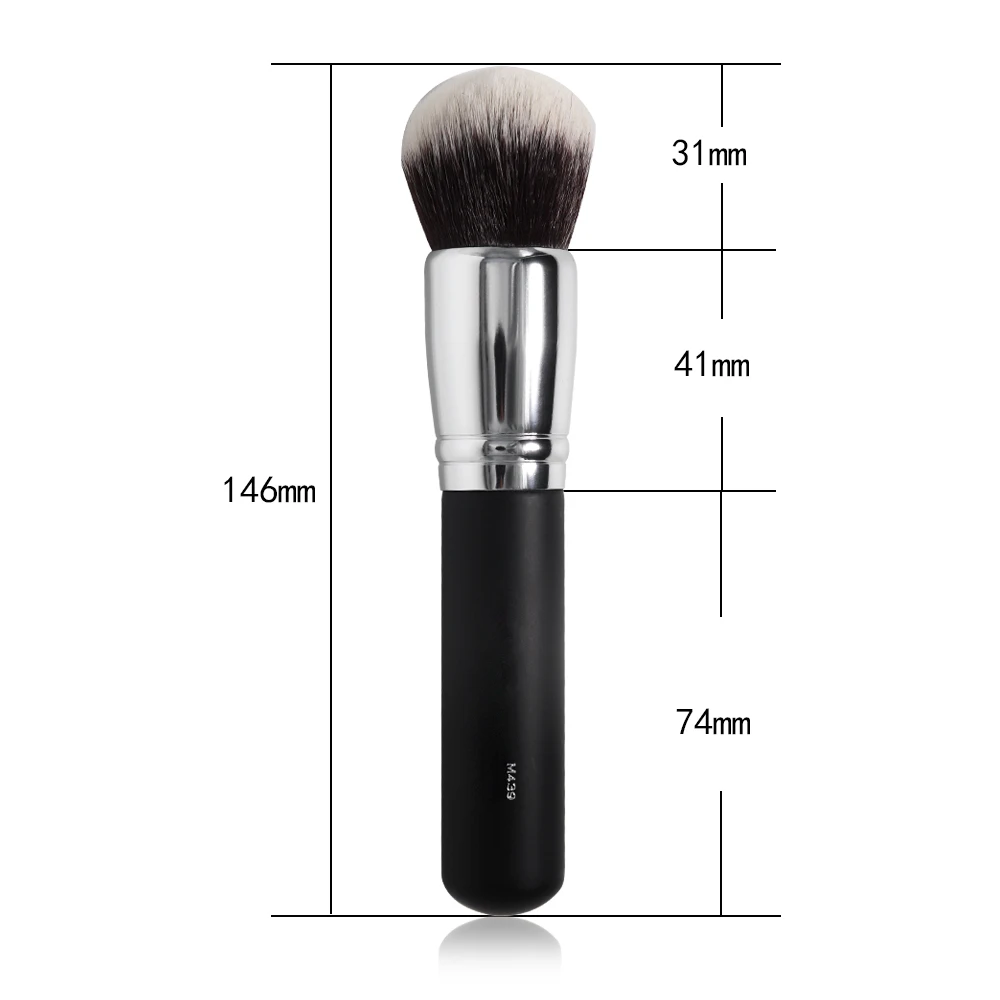 Классическая черная деревянная ручка M439 синтетический кисть для жидкой основы