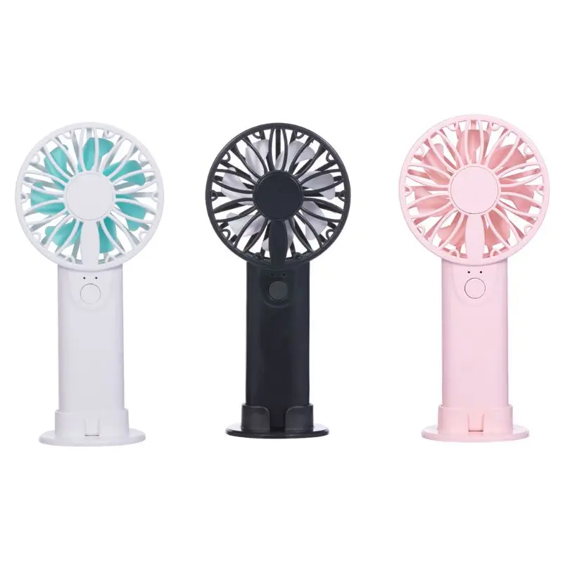 

Travel Cool Air Fan Hand Held Cooler Cooling Desk Fans Powered By 2x AA Battery