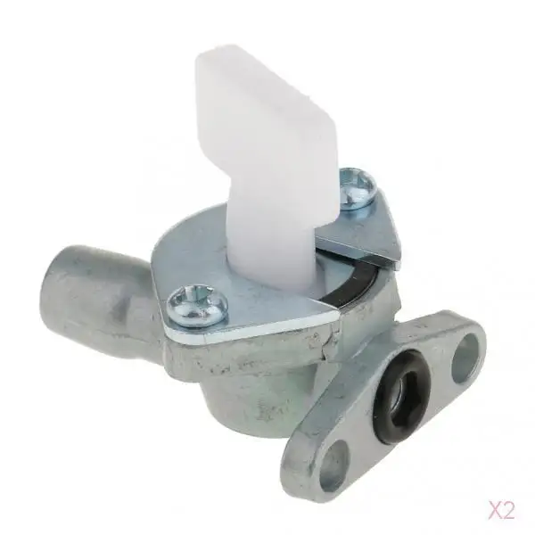 2PCS Fuel Gas Petcock Valve Switch Pump for 49cc 2 Stroke Engine Mini Motor Motorized Bicycle Bike - Silver | Автомобили и