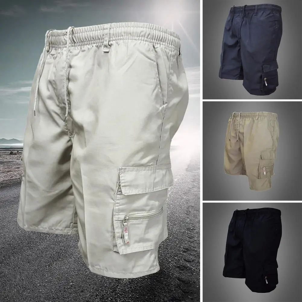

Casual Summer Men Solid Color Multi-pockets Drawstring Baggy Cargo Shorts Pants Multi-pockets Drawstring Cargo Shorts Pants 2021