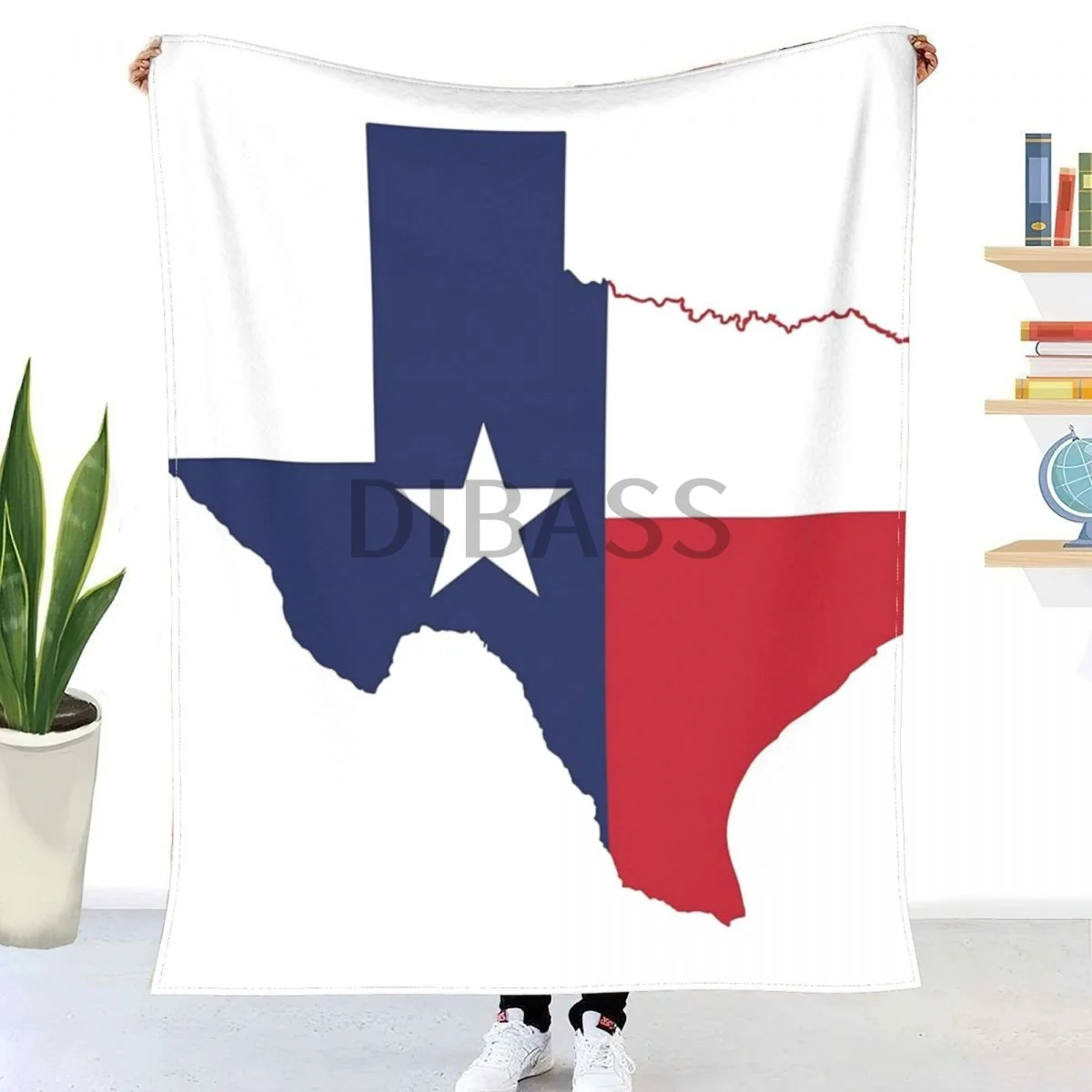 

Texas Comforter 3D Printed Flannel Throw Blanket
