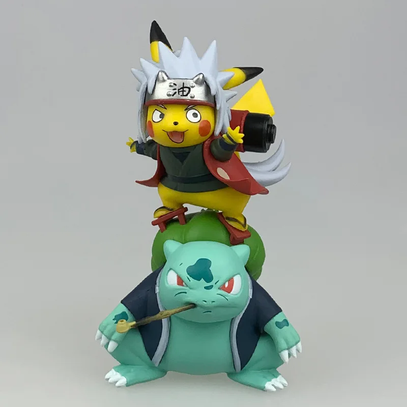 Modelo de figuras de acci&oacute;n de Pok&eacute;mon popikachu, Bulbasaur, Cosplay, Uchiha Sasuke, Colecci&oacute;n Kawaii, regalo para ni&ntilde;os-1