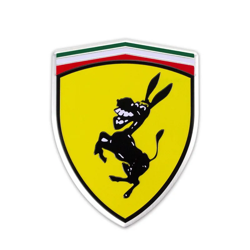 Забавный aluminumcar стикер для окна автомобиля на рулевое колесо forPorsche Ferrari Lamborghini Ford