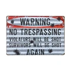  Знак запрета несанкционированного проникновения, нарушители будут стрелять, устойчивы к погодевыцветанию, простота монтажа, использование в помещениина улице