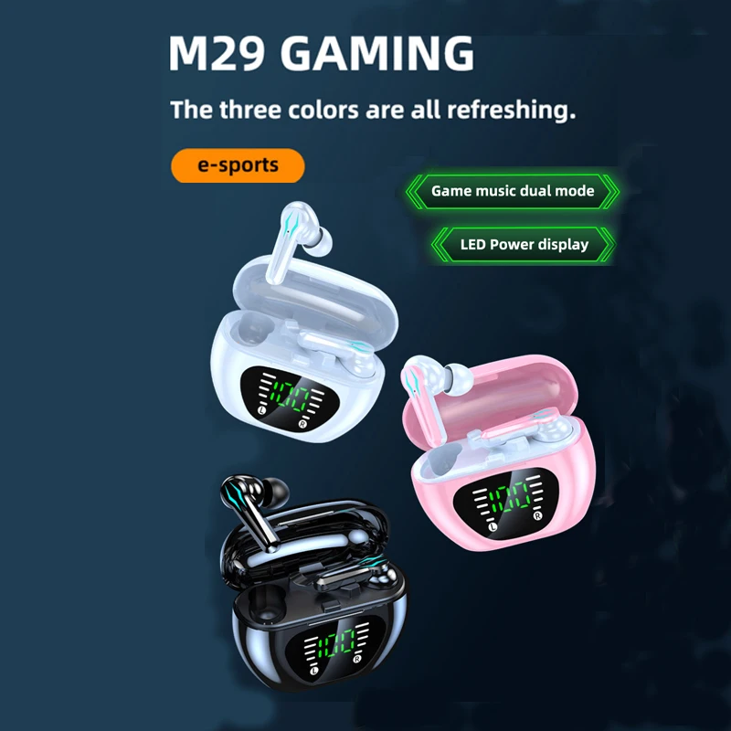 

TWS-наушники M29 игровые с поддержкой Bluetooth 5,0, 45 мс