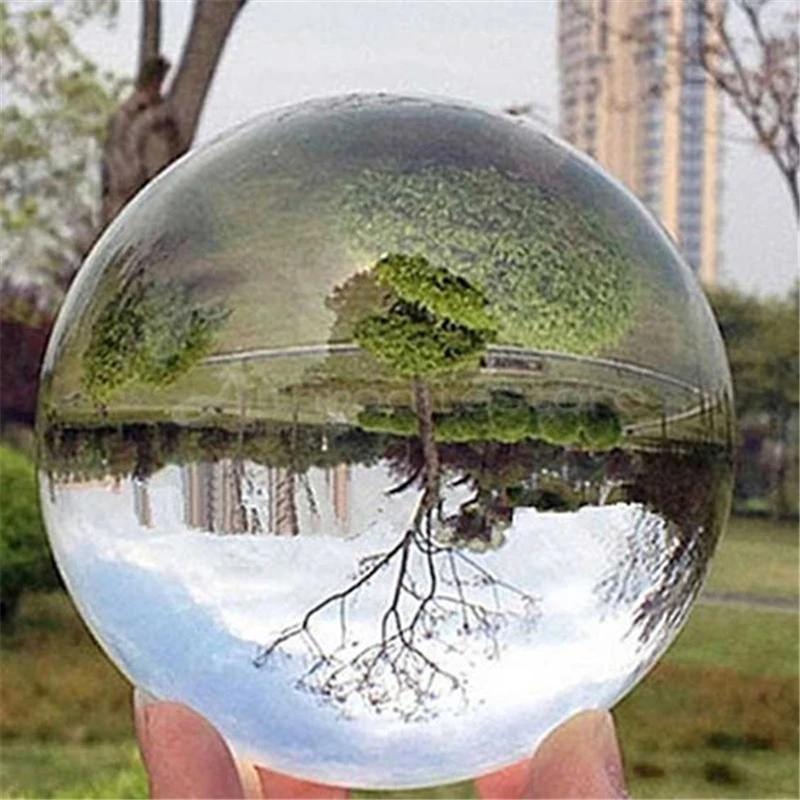 Круглые хрустальные бусины 3/5/6 см стеклянные кристаллы для фотографии цветные