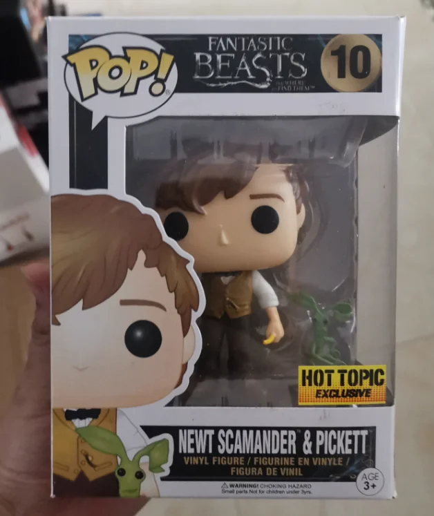 Funko Pop с фантастическими животными и где их найти 10 см NEWT SCAMANDER NIFFLER Thestral Pickett виниловые фигурки модель игрушки