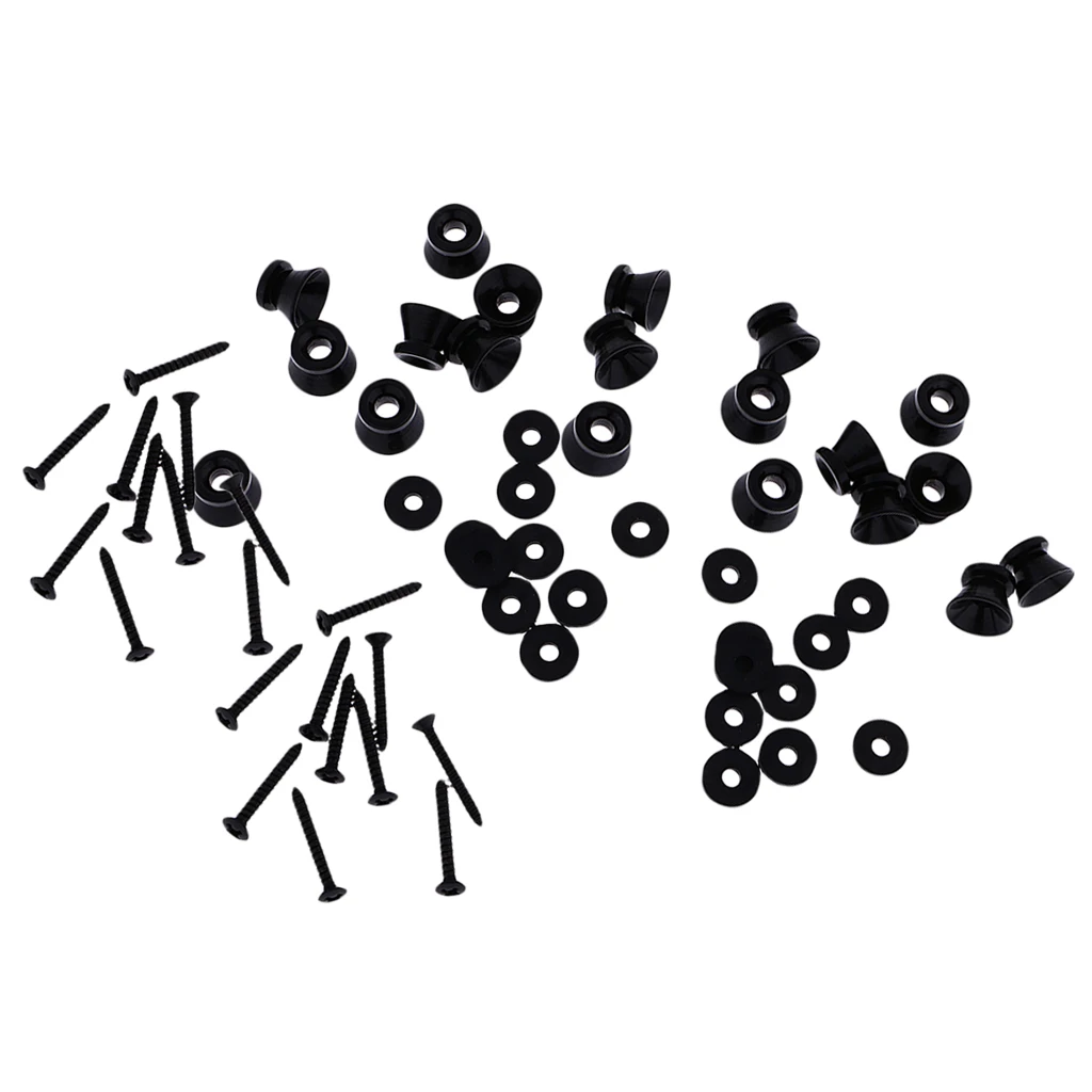

Set of 20 Acoustic Guitar Strap Lock Buttons Pin Pegs for Ukulele Instrument