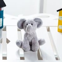 kawaii baby toys mini animal stuffed soft doll gifts elephant with animal sound 10cm baby doll