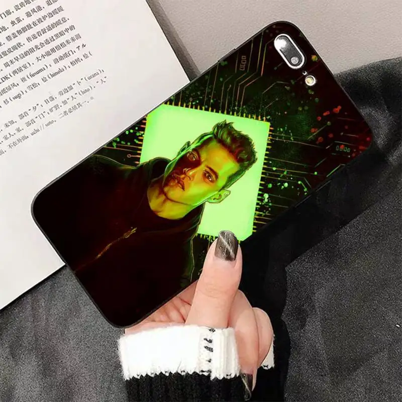 Черный мягкий чехол Mr Robot из ТПУ для телефона iphone 13 8 7 6 6S Plus X 5S SE 2020 XR 11 12 pro XS MAX |