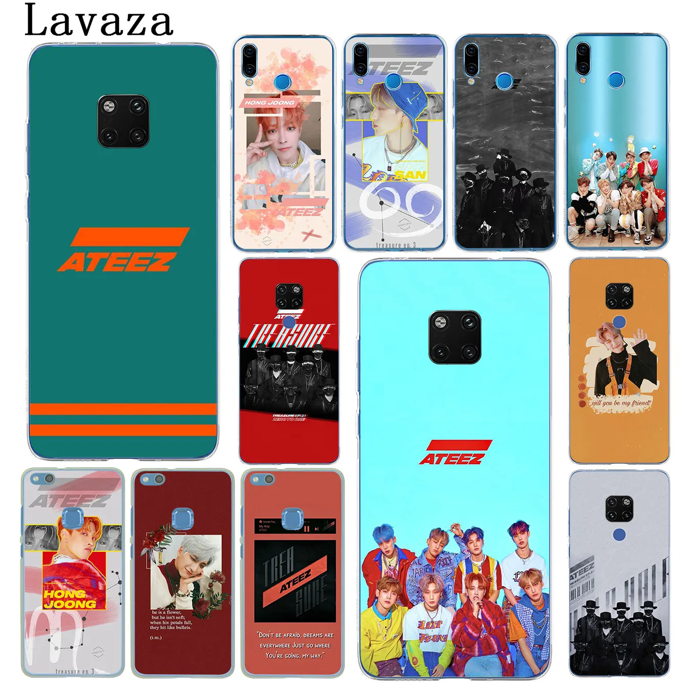 ATEEZ KPOP чехол для телефона huawei Коврики 30 10 20 Pro Lite Nova 5I 4 3i 3 2i 2 Полное