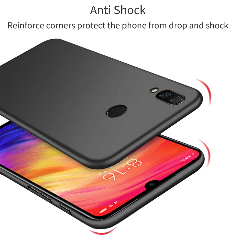 Для RedMi Note8P Note8 Note7 чехол для телефона Тонкий Жесткий ПК грязеотталкивающий задний
