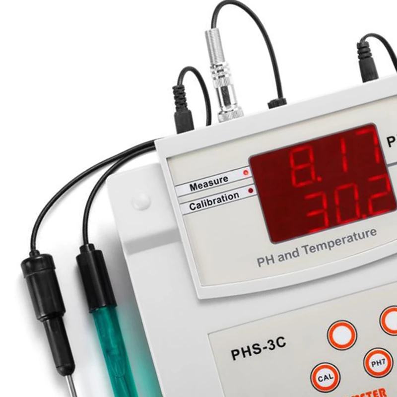 Высокая Точность 0,01 штепсельная вилка европейского стандарта Phs-3C Портативный Ph Температура 2-в-1 автоматической калибровки Ph тестер монитор проверки