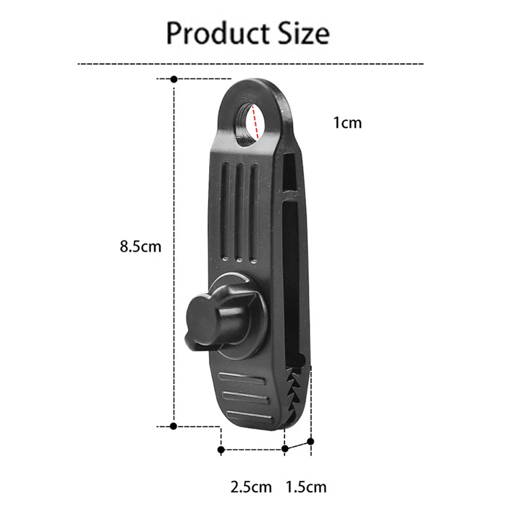 

Tent Clip Adjustable Plastic Heavy Duty Windproof Awning Clamp Outdoor Camping Tent Alligator Clip Nylon Jaw Grip Trap