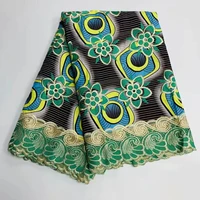 wholesale price african wax print for dress 100 cotton french lace fabric 2020 high quality embroidery wax and lace fabricso9