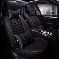 hexinyan leather universal car seat covers for peugeot all models 206 307 407 207 2008 208 308 406 301 3008 508 607 auto styling