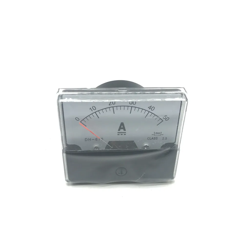 

DH-670 Analog Amp Panel Meter Current Ammeter DC 0-5A/10A/20A/30A/50A/../500A
