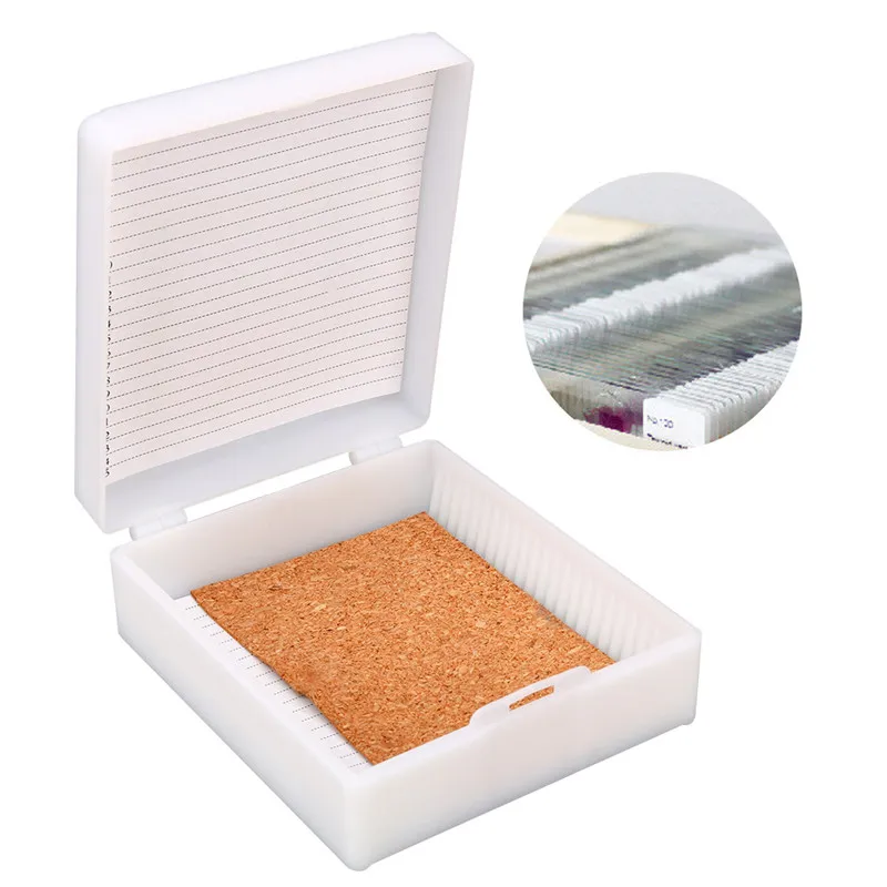 25 местная лаборатория ABS пластиковая коробка для хранения слайдов диспенсер