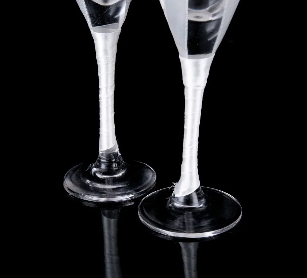 2 шт./лот лист Свадебные Бокалы свадебные бокалы для шампанского Подарочная коробка для украшения свадебной вечеринки