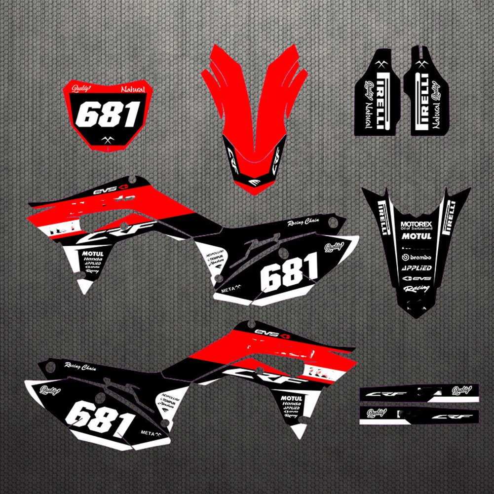 Наклейки для Honda CRF 250R CRF250R 2018 2019 2020 2021 CRF450R 2017 CRF450 | Автомобили и мотоциклы