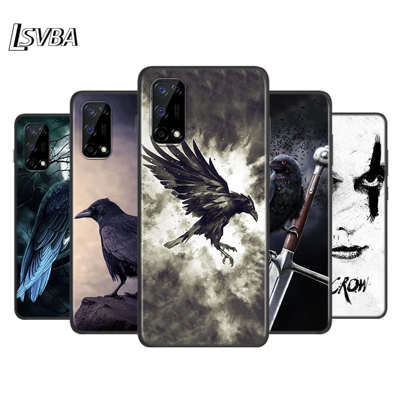 

Hot Raven Dark Crow Silicone Cover For Realme V15 X50 X7 X3 Superzoom Q2 C11 C3 7i 6i 6s 6 Global Pro 5G Phone Case