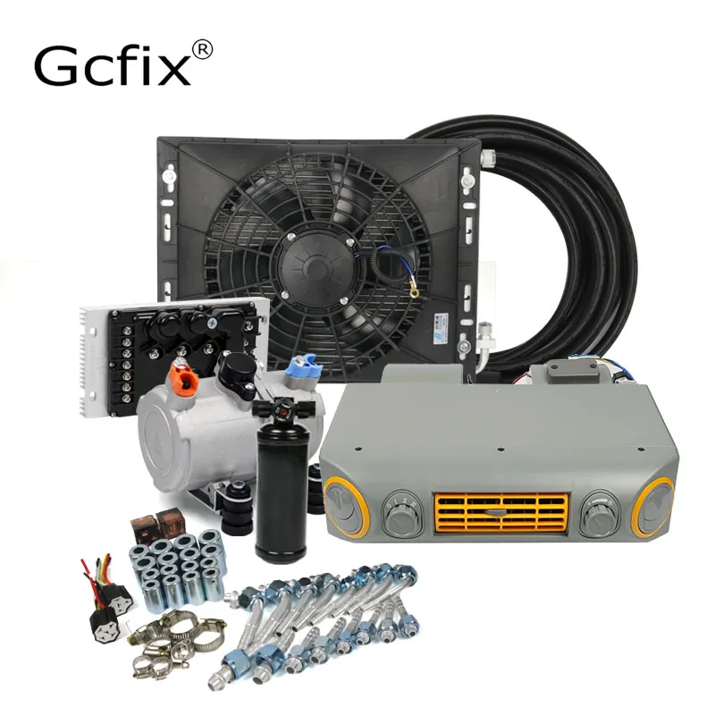 Универсальный Underdash A/C Электрический компрессор кондиционера авто 12В 24В для
