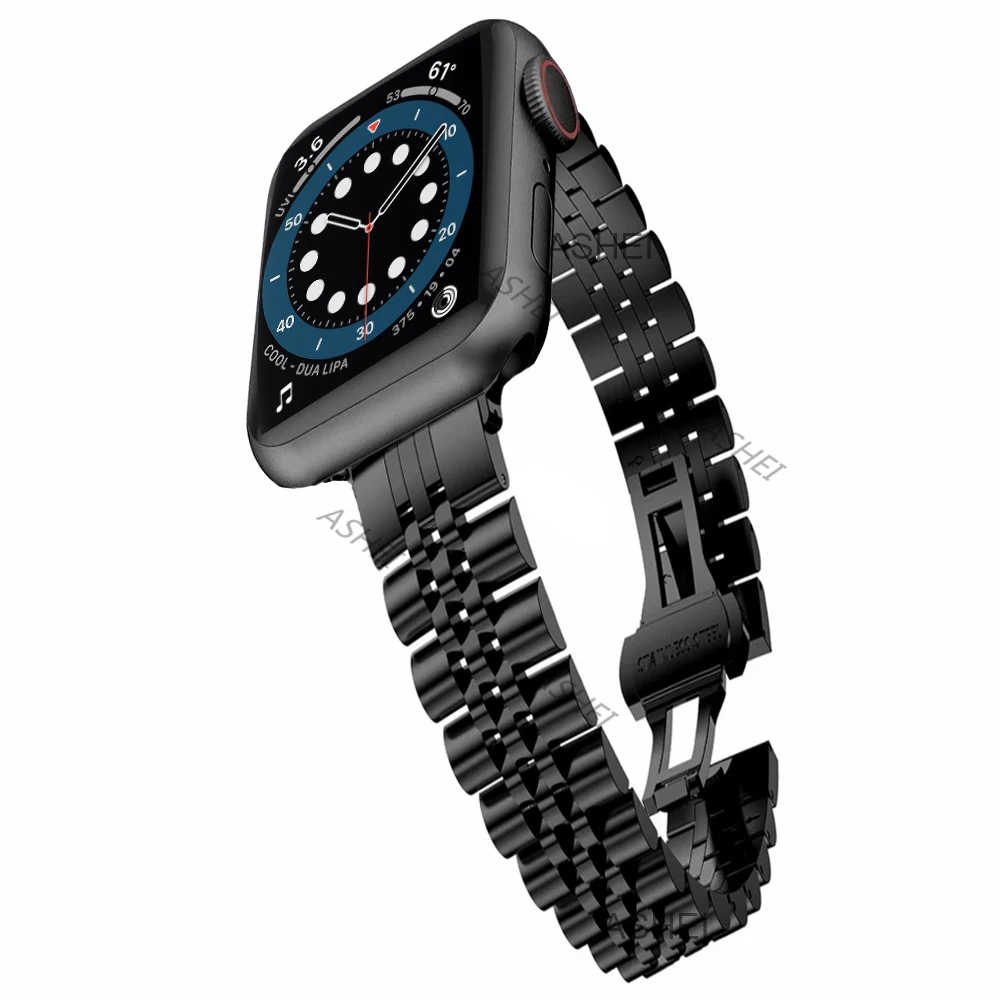 

Тонкий ремешок для часов apple watch se 6, 5, 4, 40 мм, 44 мм, женский ремешок для iwatch 3, 38 мм, 42 мм, тонкий браслет из нержавеющей стали