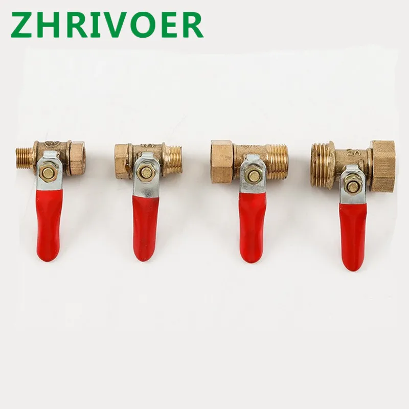 Латунный маленький шаровой клапан женский/мужской резьбовой латунный