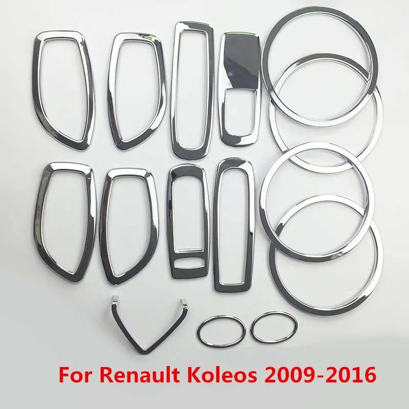 

Хромированная Автомобильная дверная ручка, аудиокрышка, оконное управление, литье, отделка для Renaul Koleos 2009 2010 2011 2012 2013 2014 2015 2016