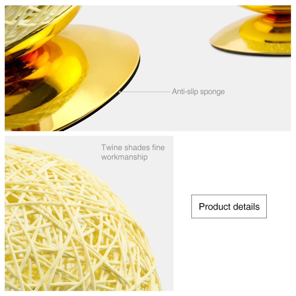 Круглый ротанговый шар прикроватная настольная лампа 5 9 дюйма 7 цветов