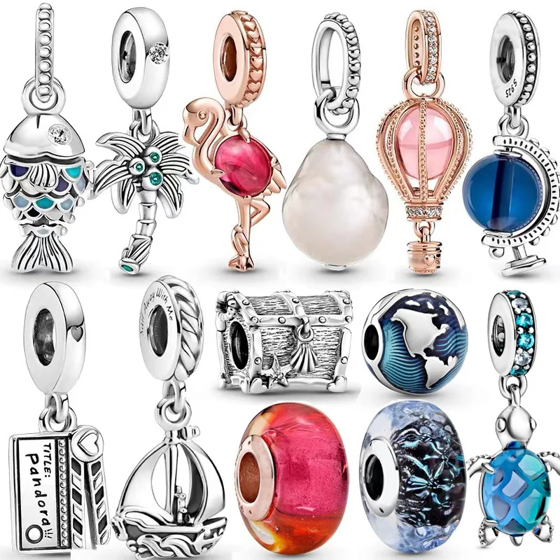 Новая океанская серии 925 стерлингового серебра ювелирные изделия синий весы