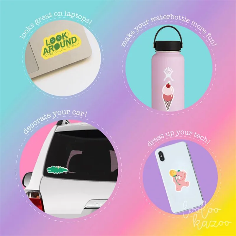 

10/30/50PCS Cartoon Cute Bear Graffiti Laptop Suitcase Helmet Water Cup Refrigerator Mobile Phone Decoration Stickers Wholesale