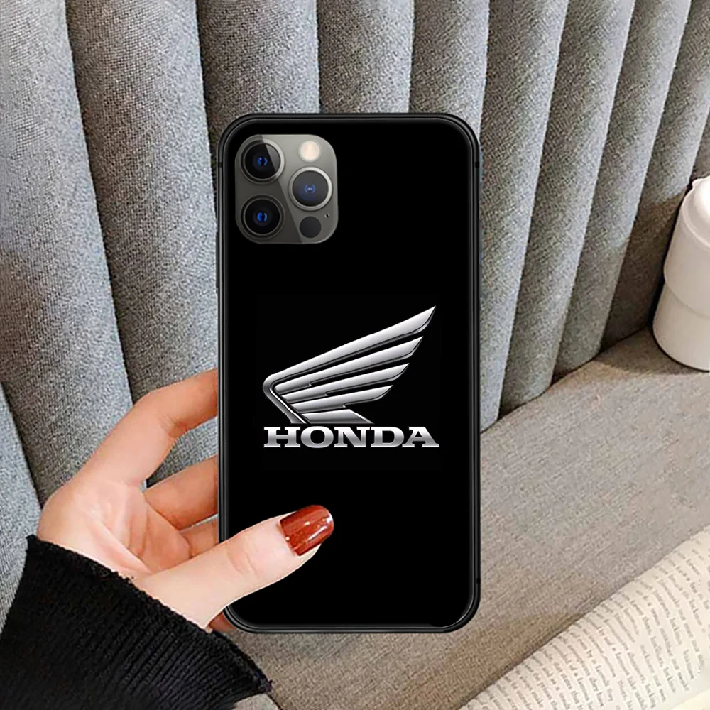 

Luxury Car Logo HONDA Phone Case cover For iphone 5 5S 6 6S PLUS 7 8 11 12 mini X XR XS PRO SE 2020 MAX black waterproof pretty