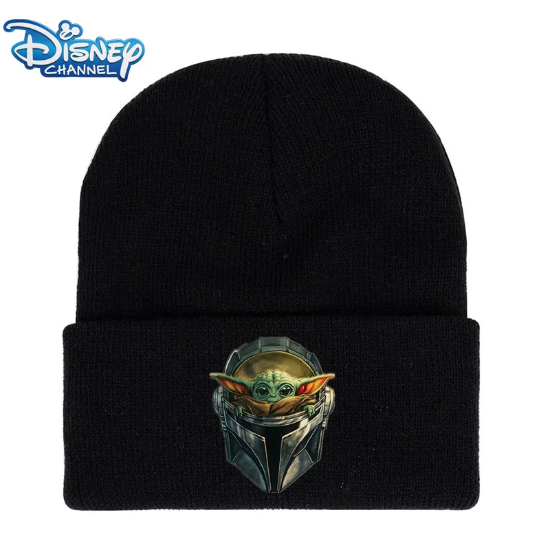 Новинка детская Весенняя шерстяная вязаная шапка Disney из Звездных Войн йода для