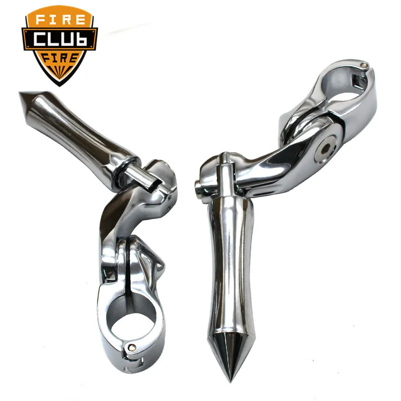 

Motorcycle 32mm Engine Guard Highway Foot Pegs Footrest Short Angled Clamp For Honda For Suzuki For Yamaha For Harley Sportster