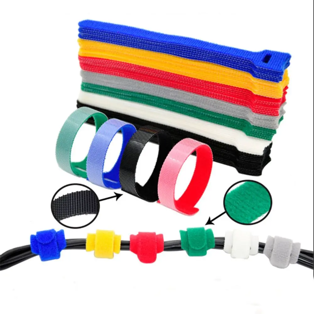 50 шт. нейлоновые липкие кабельные стяжки многофункциональная ТВ компьютерная