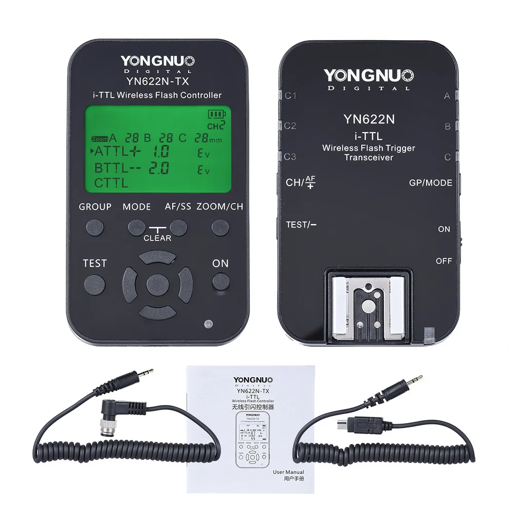 Yongnuo YN-622N-TX Wireless TTL Flash Controller Transmitter+YN-622N Single Transceiver Kit 100M I-TTL For Nikon D70 D90 | Электроника