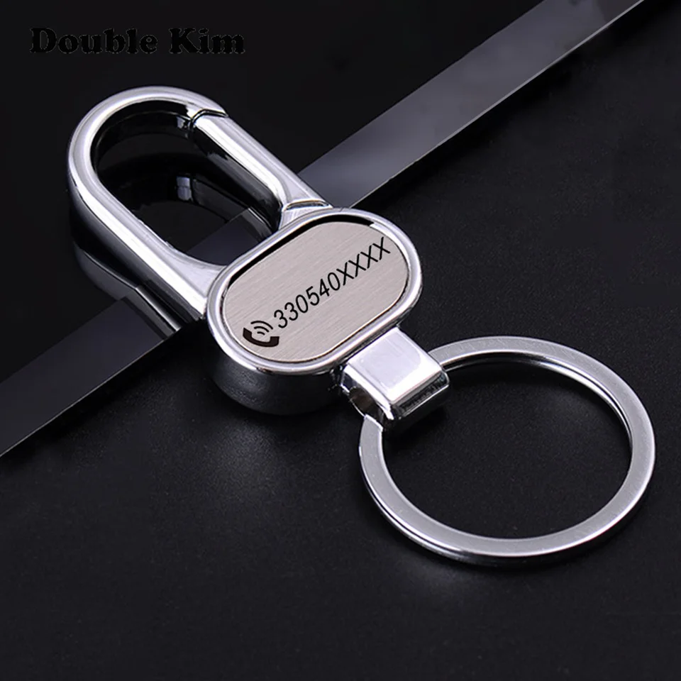 

Creative Car KeyChain Customized Antilost Key Chain Small Chic Keyring for Men Women DIY Engrave Engraving Jewelry Gift