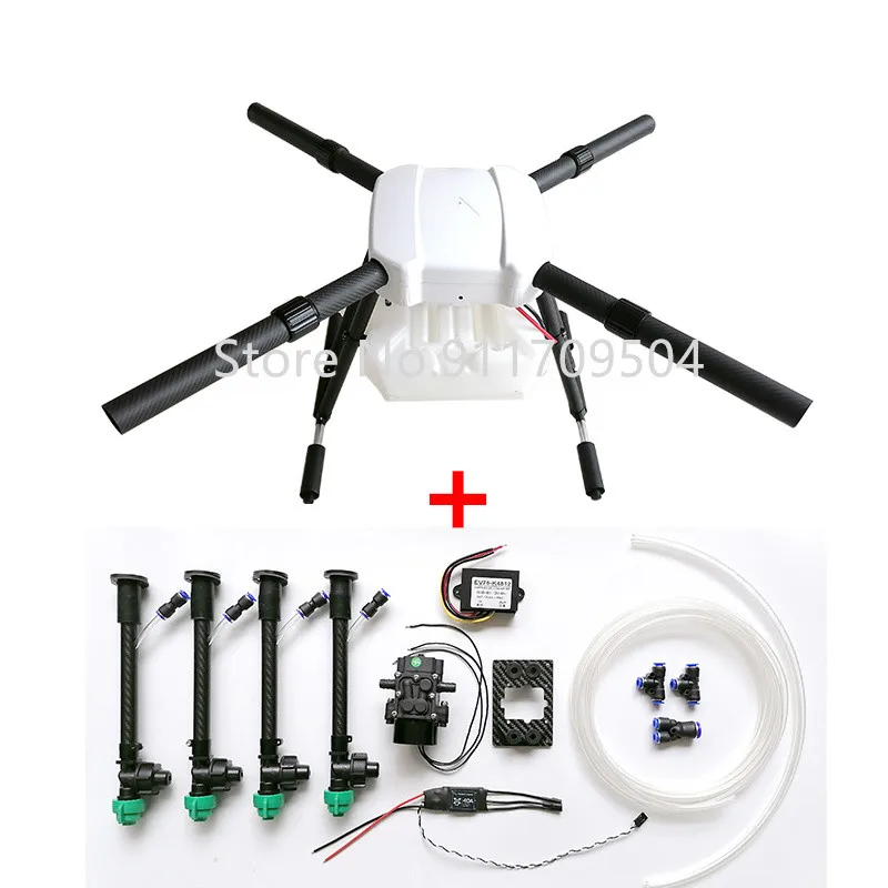 Сельскохозяйственный Дрон для распыления 4 оси 10 кг стеллаж защиты растений