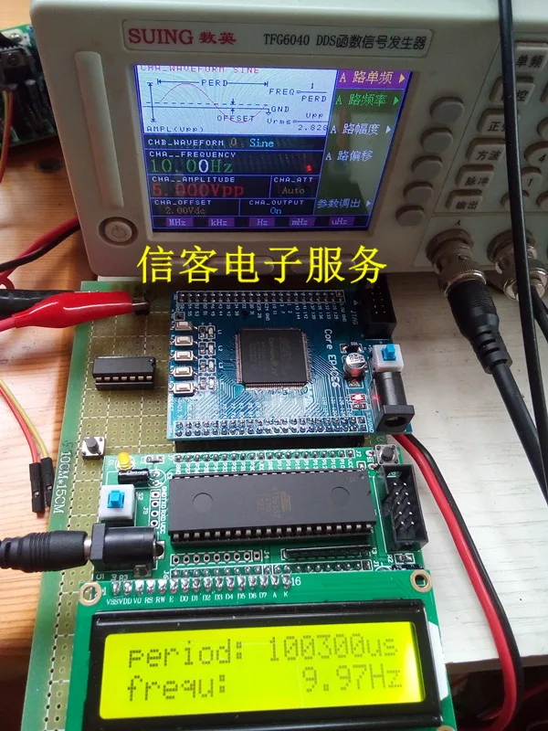 На основе одночипового сигнала FPGA рабочий цикл измерения равной частоты