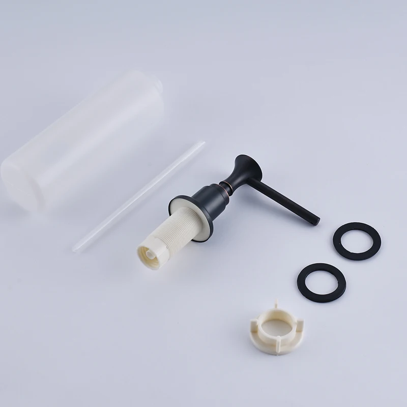 

Kitchen Soap Dispenser Black Bronze Liquid Kitchen Sink Soap Bottle Soap Lotion Dispensers Tools Stainless Steel Head ABS Bottle